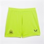 Castore Womens NUFC Newcastle United Pro Home Goal Keeper Shorts Acid Lime/Caviar
