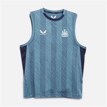 Castore Junior NUFC Newcastle United Players Training Vest Bluestone/Peacoat
