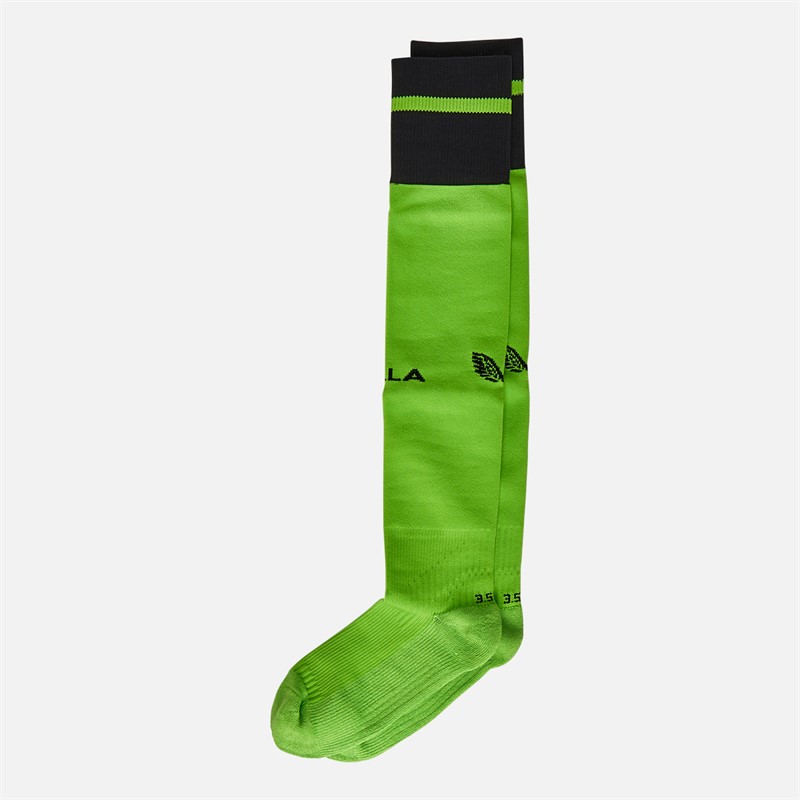 Castore Junior AVFC Aston Villa Goalkeeper Away Socks Jasmine Green/Caviar