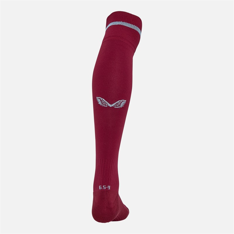 Castore AVFC Aston Villa Away Alternate Socks Rhododendron/Serenity