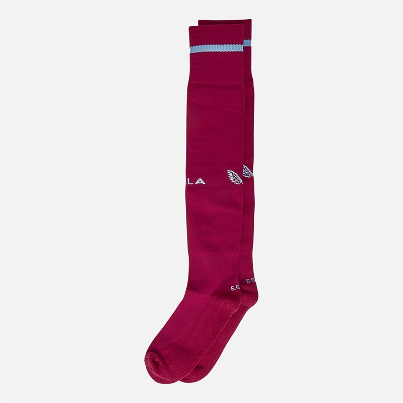 Castore AVFC Aston Villa Away Alternate Socks Rhododendron/Serenity