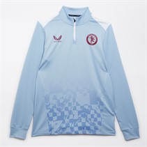 Castore Mens AVFC Aston Villa Away Matchday 1/4 Zip Serenity/Brilliant White