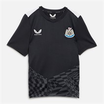 Castore Junior NUFC Newcastle United Home Matchday T-Shirt Caviar/Brilliant White