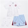 Castore Baby AVFC Aston Villa Away Nested Baby Kit Brilliant White/Serenity/Rhododendron