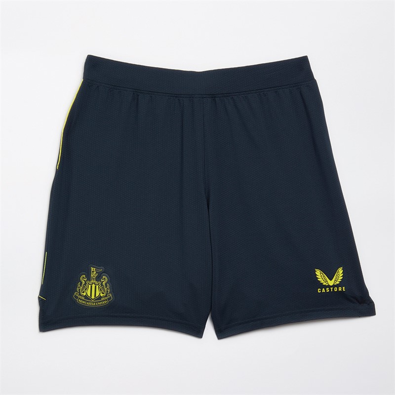 Castore Mens NUFC Newcastle United Pro Third Short Carbon/Blazing Yellow