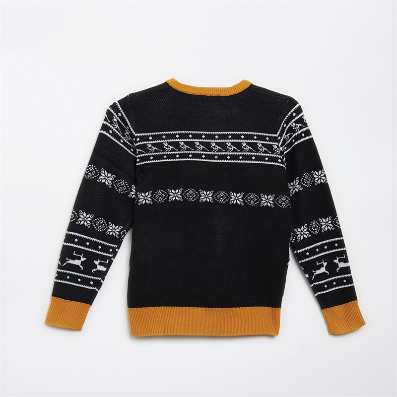 Castore Junior NUFC Newcastle United Christmas Jumper Black