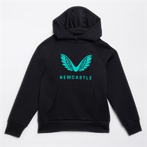 Castore Junior NUFC Newcastle United Coaches Travel Logo Hoodie Caviar