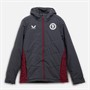 Castore Mens AVFC Aston Villa Coaches Bench Jacket Ebony/Rhododendron