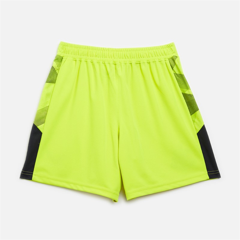 Castore Womens NUFC Newcastle United Home Goalkeeper Shorts Acid Lime/Caviar