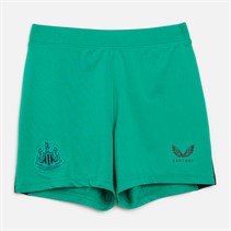 Castore Junior NUFC Newcastle United Pro Away Change Shorts Golf Green/Caviar