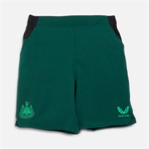 Castore Mens NUFC Newcastle United Players Travel Shorts Ponderosa Pine/Caviar