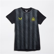 Castore Womens NUFC Newcastle United Coaches Training Short Sleeve T-Shirt Black/Grey