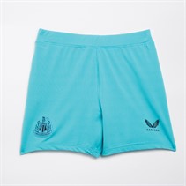 Castore Junior NUFC Newcastle United Pro Away Goalkeeper Shorts Scuba Blue/Caviar