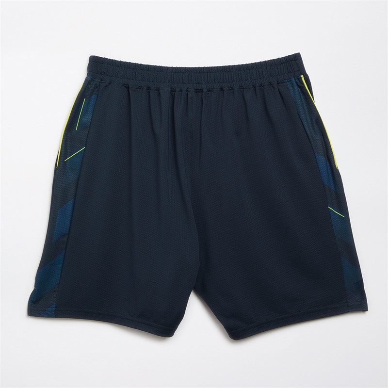 Castore Mens NUFC Newcastle United Pro Third Alternate Shorts Carbon/Blazing Yellow