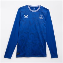 Castore Mens EFC Everton 24/25 Pro Home Long Sleeve Jersey Blue/White