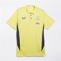 Castore Mens EFC Everton Pro Players Presentation Polo Elfin Yellow/Ebony