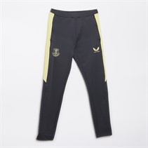 Castore Junior EFC Everton Pro Players Training Pants Zip Pockets Ebony/Elfin Yellow