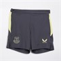 Castore Junior EFC Everton Pro Players Training Shorts Zip Pockets Ebony/Elfin Yellow