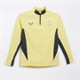 Castore Junior EFC Everton Pro Players 1/4 Zip Training Midlayer Top Elfin Yellow/Ebony