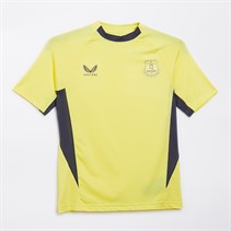 Castore Junior EFC Everton Pro Players Training Short Sleeve T-Shirt Elfin Yellow/Ebony