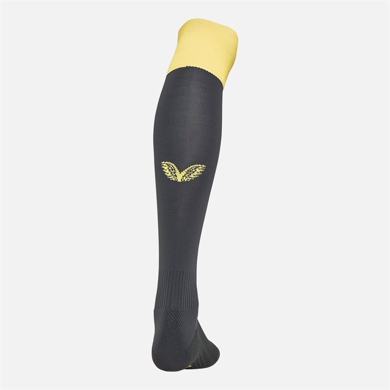 Castore Junior EFC Everton 24/25 Away Socks Ebony/Lemon Zest