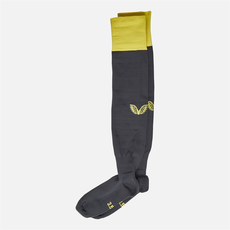 Castore Junior EFC Everton 24/25 Away Socks Ebony/Lemon Zest