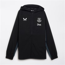 Castore Mens EFC Everton Pro Training Rain Jacket Caviar/Dark Slate