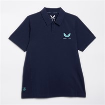 Castore Womens EFC Everton Travel Polo Navy