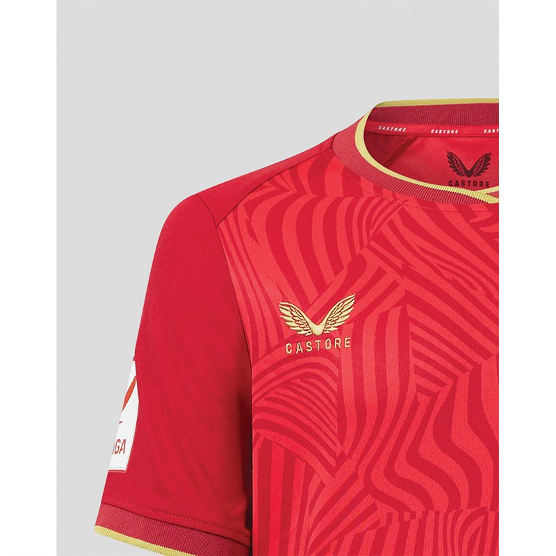 Castore Junior SFC Sevilla FC 23/24 Udebanetrøje True Red / Chili Red