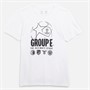 Castore FR Feyenoord Trykt Gruppe UCL Kamp Design T-Shirt Hvid