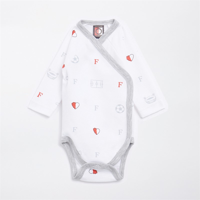Castore Grenouillère Bébé FR Feyenoord Blanc - Taille 1-2M