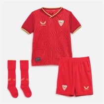 Castore KleinKinder SFC Sevilla 23 / 24 Auswärts KleinKinder Set True Red / Chili Red