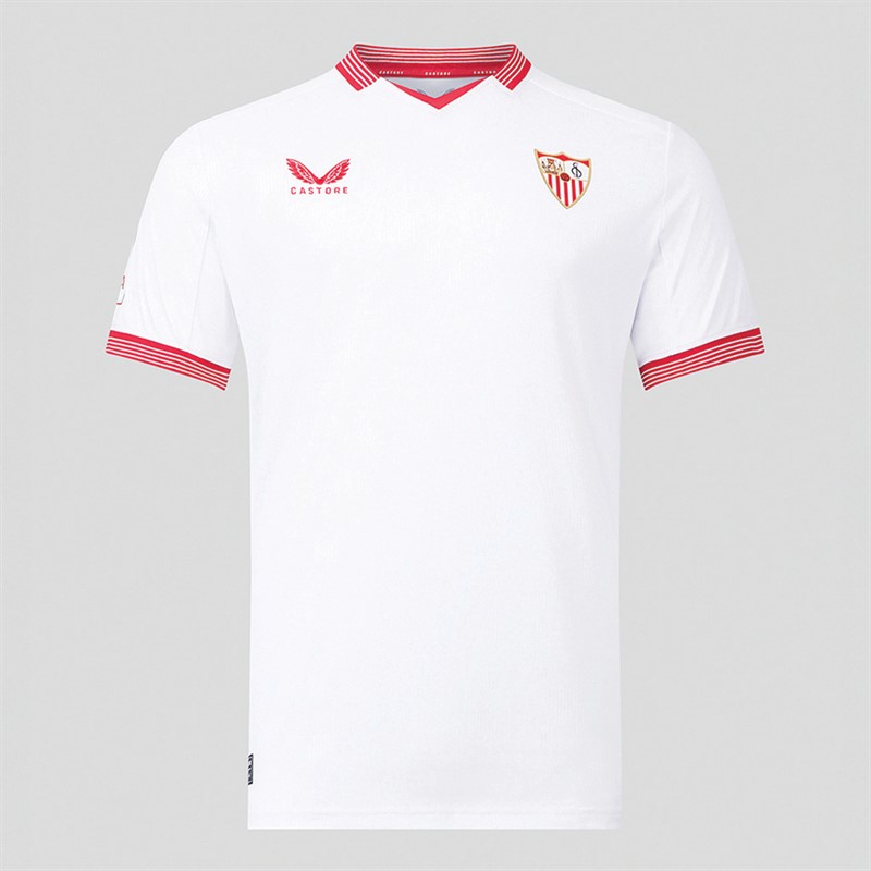 Castore Maillot Domicile Futbol Base Junior SFC Sevilla FC 23/24 Blanc Brillant - Taille JM