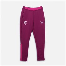 Castore Junior SFC Sevilla FC Spieler Trainings Hose Magenta Lila / Festival Fuchsia