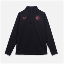 Castore FR Feyenoord Lifestyle 1/4 Zip Top dla niego kolor Caviar