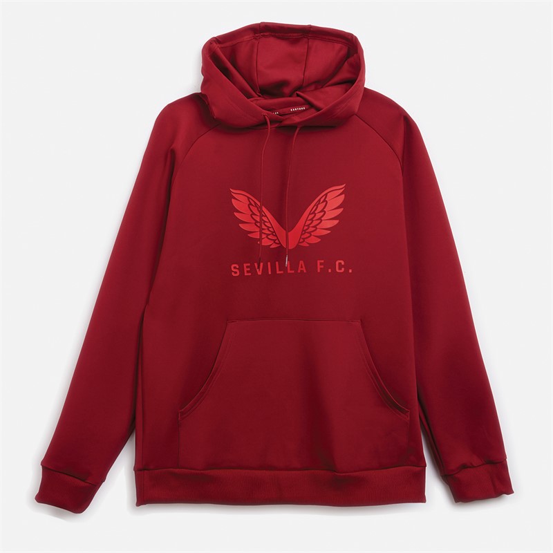 Castore Herre SFC Sevilla FC Rejse Logo Hættetrøje Biking Rød