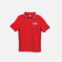 Castore Junior FR Feyenoord Zeitgenössisches Polo Chinesisch Rot / Pfiffig Rot