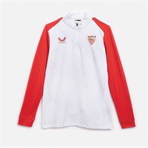Castore Herren SFC Sevilla FC Home 1 / 4 Zip Top Brilliant White / True Red