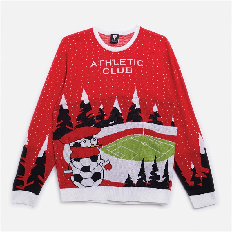 Castore Heren AC Athletic Club Bilbao Kersttrui Racing Rood - Maat XL