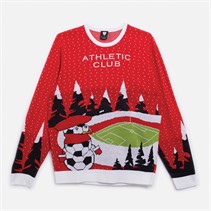Castore AC Athletic Club Bilbao świąteczny sweter dla niego kolor wyścigowa czerwień