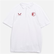 Castore Herren FR Feyenoord Lifestyle Polo Brilliant Weiss