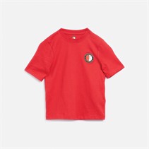 Castore FR Feyenoord Core bawełniany T-Shirt dla dziecka kolor chiński czerwony