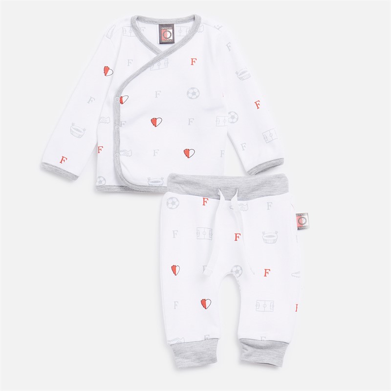 Castore Ensemble Bébé FR Feyenoord 2 pièces Blanc - Taille 3-3M