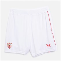 Castore Herren SFC Sevilla FC 23 / 24 Heim Short Brilliant Weiß / True Rot