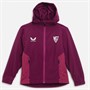 Castore Børne SFC Sevilla FC Spiller Letvægts Træningsjakke Magenta Lilla / Festival Fuschia
