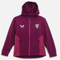 Castore Lekka kurtka treningowa SFC Sevilla FC Players dla dzieci kolor magenta fioletowy/festiwalowy fuksja
