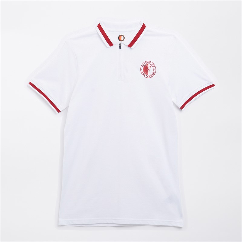 Castore Polo Classique FR Feyenoord Homme Blanc Éclatant - Taille S