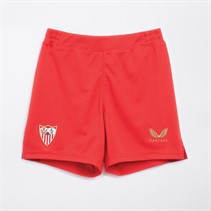 Castore Junior SFC Sevilla FC 23 / 24 Away Shorts True Red / Chili Red