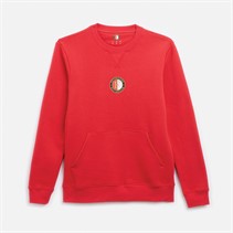 Castore Bluza dresowa FR Feyenoord z okrągłym dekoltem dla niego kolor chińska czerwień