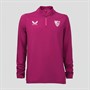 Castore Herre SFC Sevilla FC Spiller 1/4 Lynlås Top Magenta Lilla / Festival Fuschia